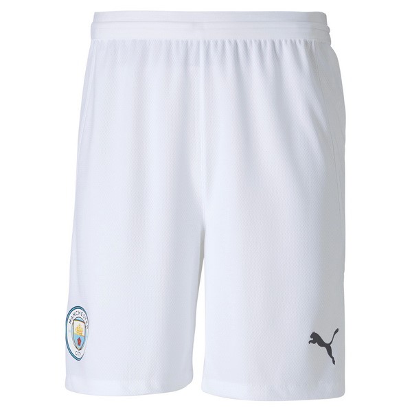 Pantalones Manchester City Replica Primera Ropa 2020/21 Blanco